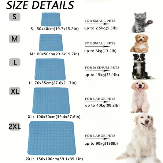 Cooling Pet Mat – Summer Cold Bed for Dogs & Cats